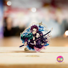 Tanjiro & Nezuko Keychain (Demon Slayer)