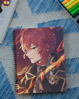 Diluc Spiral Notebook (Genshin Impact) - Game On