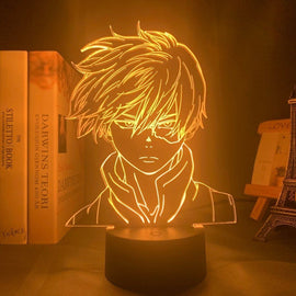 Shoto 3d lamp led light from my hero academia اضاءة تودوروكي شوتا من انمي ماي هيرو اكاديميا