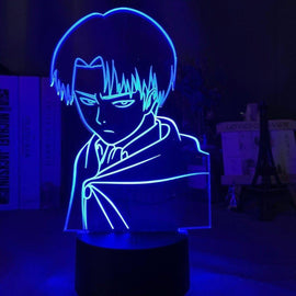 Levi 3D Lamp from attack on titans لمبة ليفاي ثلاثية الابعاد من انمي الهجوم علي العمالقة