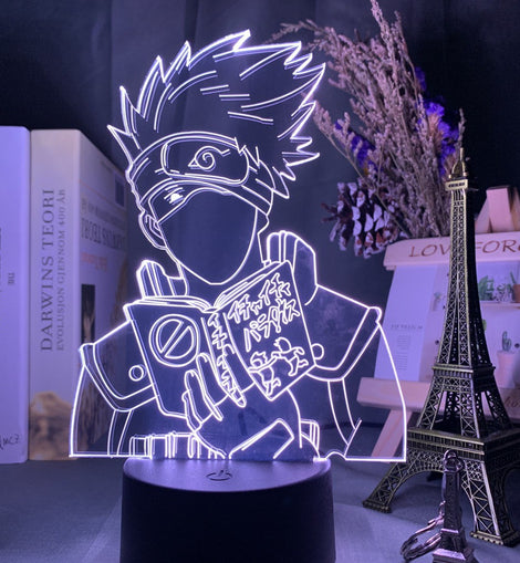 Kakshi 3d lamp led light from naruto اضاءة كاكاشي من انمي نارتو 